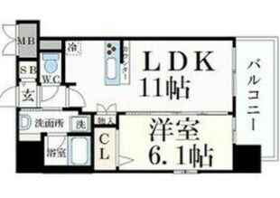 プレサンス名古屋STATIONルミアスの物件間取画像